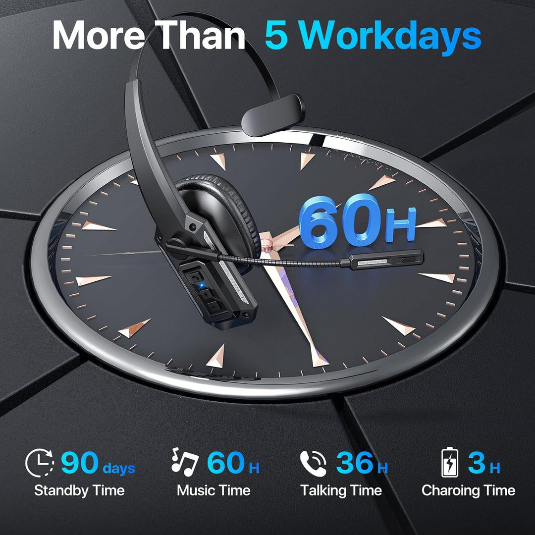 Trucker - Auriculares Bluetooth con micrófono auriculares