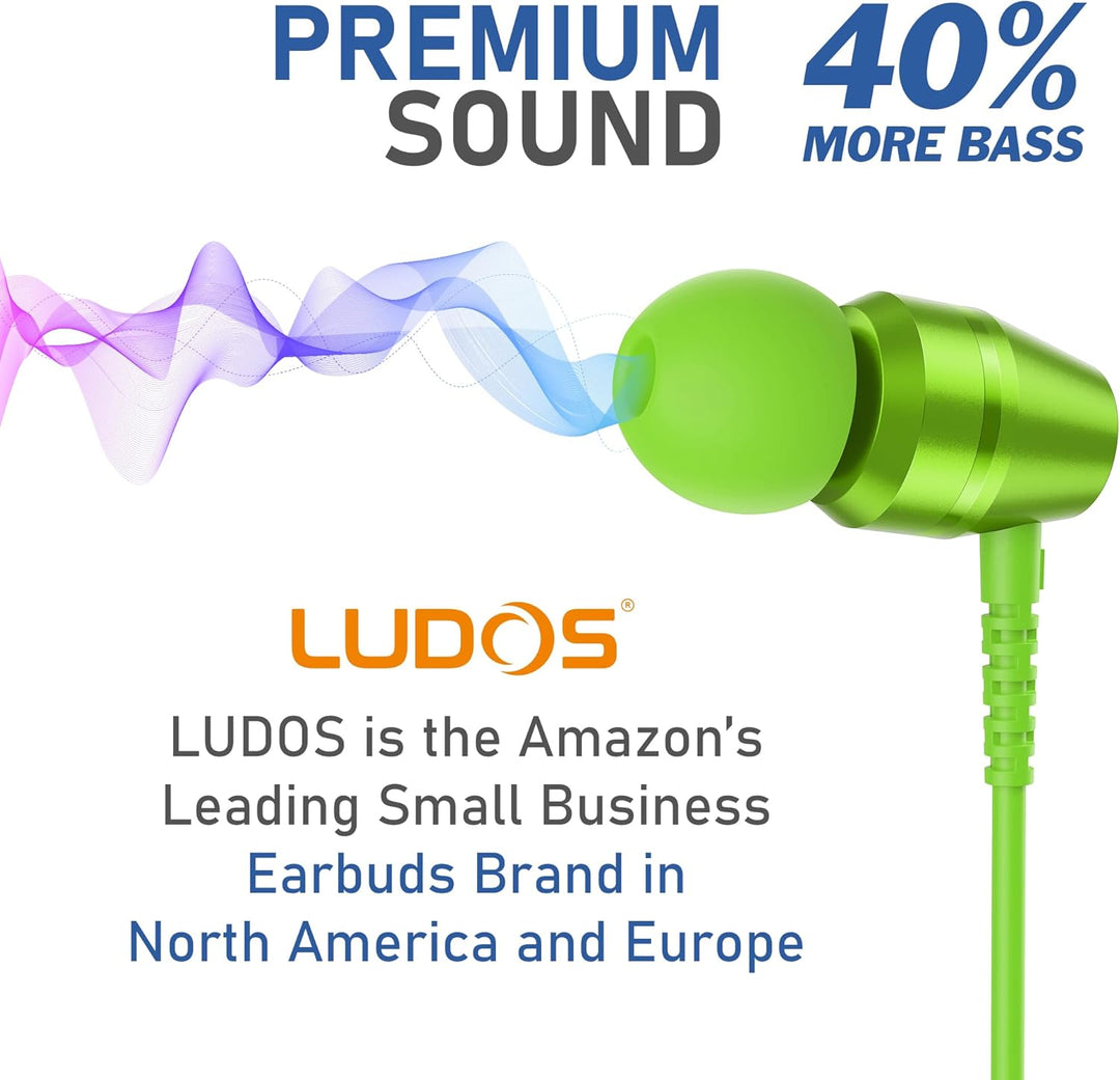 LUDOS OMNITONE Auriculares con cable in-Ear, 5 años de garantía, au...