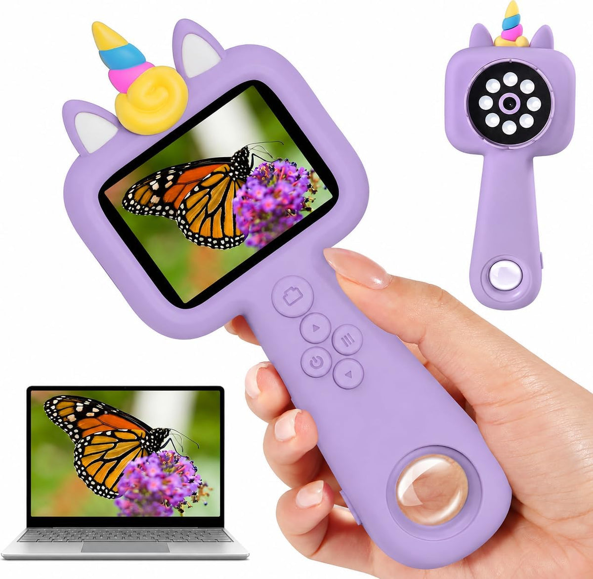 2,4" microscopio de los niños de la pantalla, microscopio