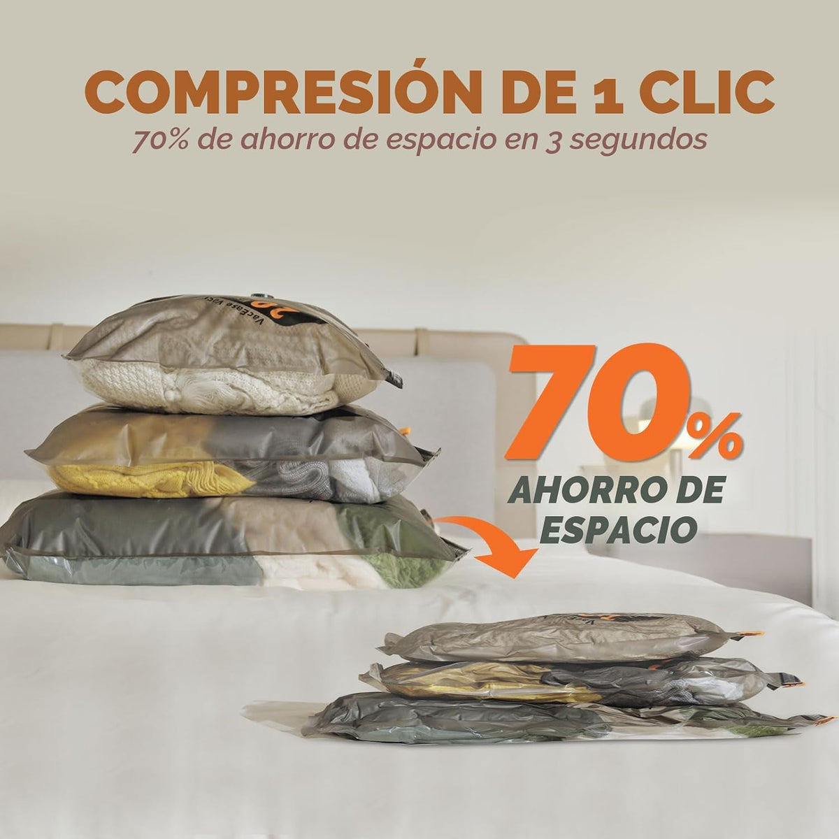 Juego de bolsas de almacenamiento de viaje con bomba inalámbrica recargable, paquete de 15 bolsas portátiles ahorradoras de espacio para viajes y hogar, sello de embalaje de compresión al vacío para