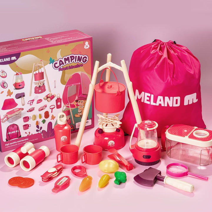 Meland - Juego de camping para niñas - Juguetes de tienda de