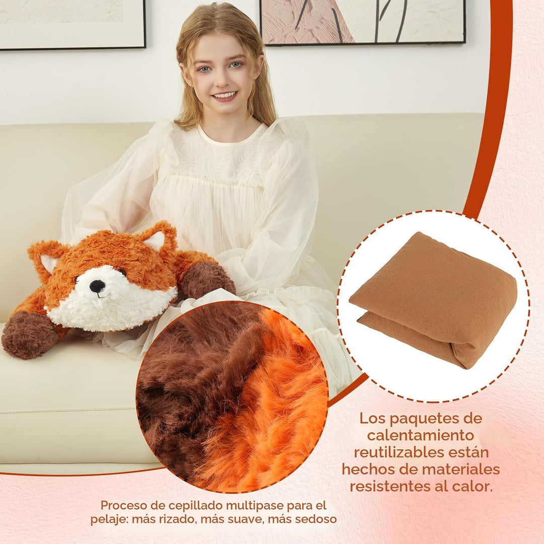 GILFWM 63,5 cm 2,27 kg Animales de peluche con peso Zorro, peluche...