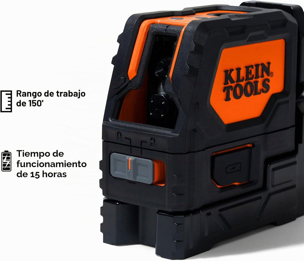 Klein Tools Nivel láser autonivelante Clase II (≤ 1 mW) con líneas cruzadas