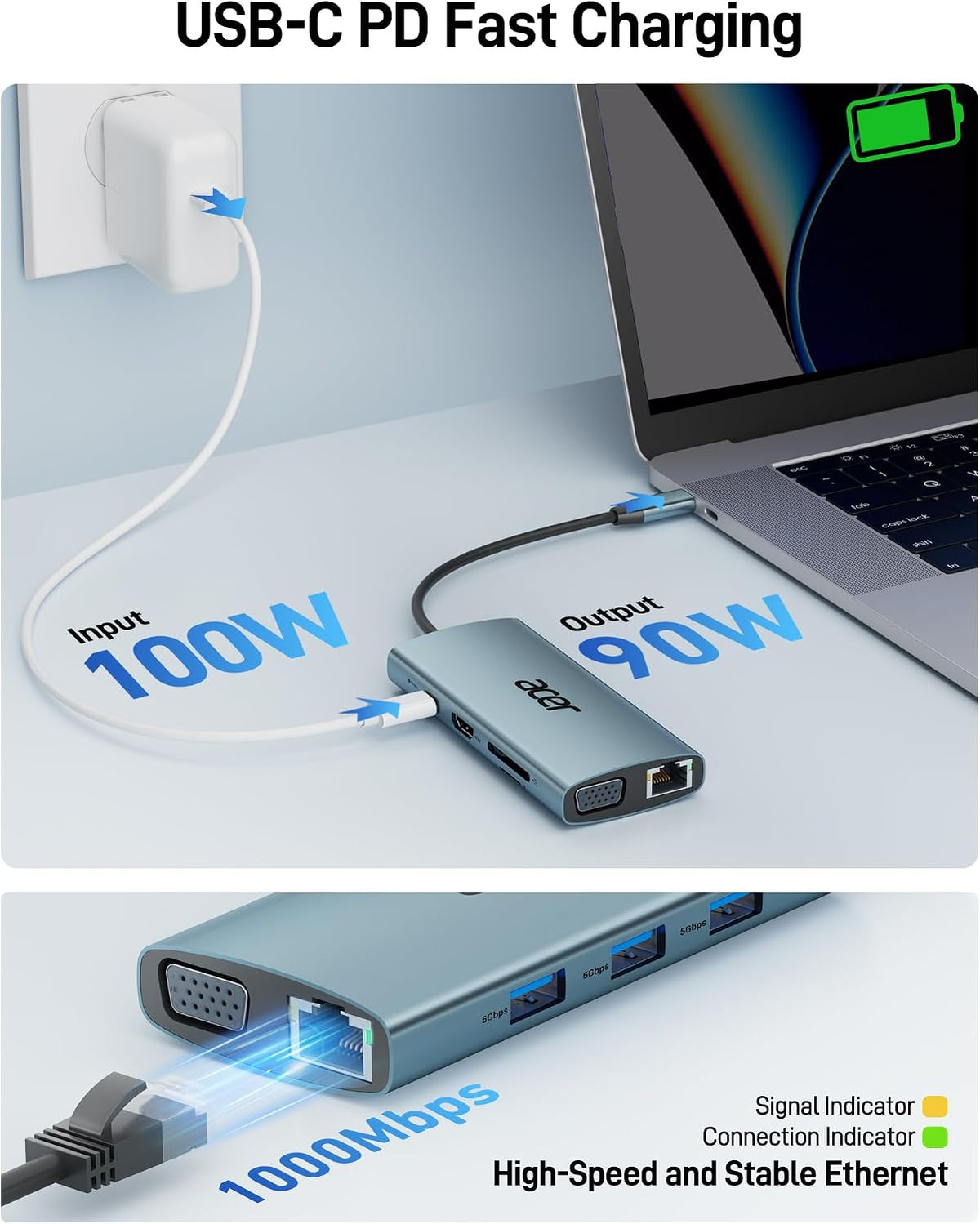 Acer, ODK390, hub USB 3.0