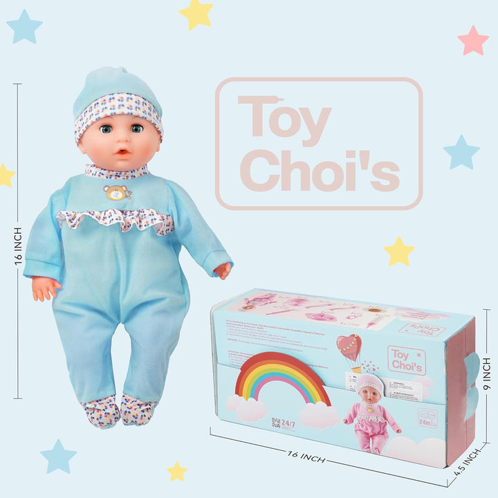 Toy Choi's Muñeca de bebé interactiva, muñeca de alimentación q...