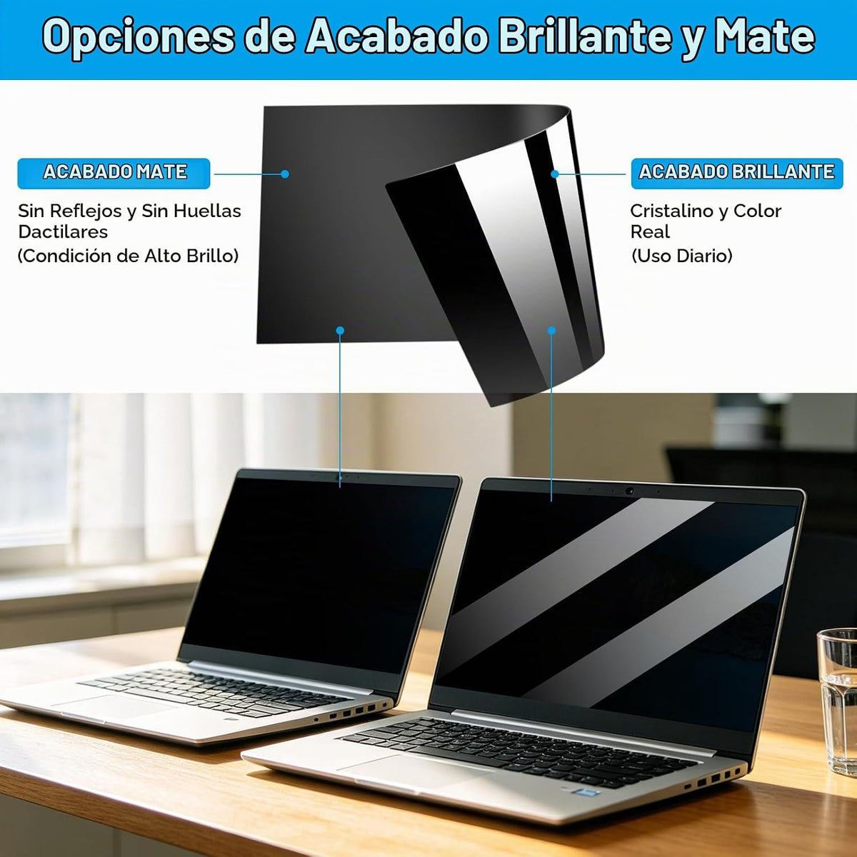 STARY Protector de pantalla de privacidad para portátil de 360° de...