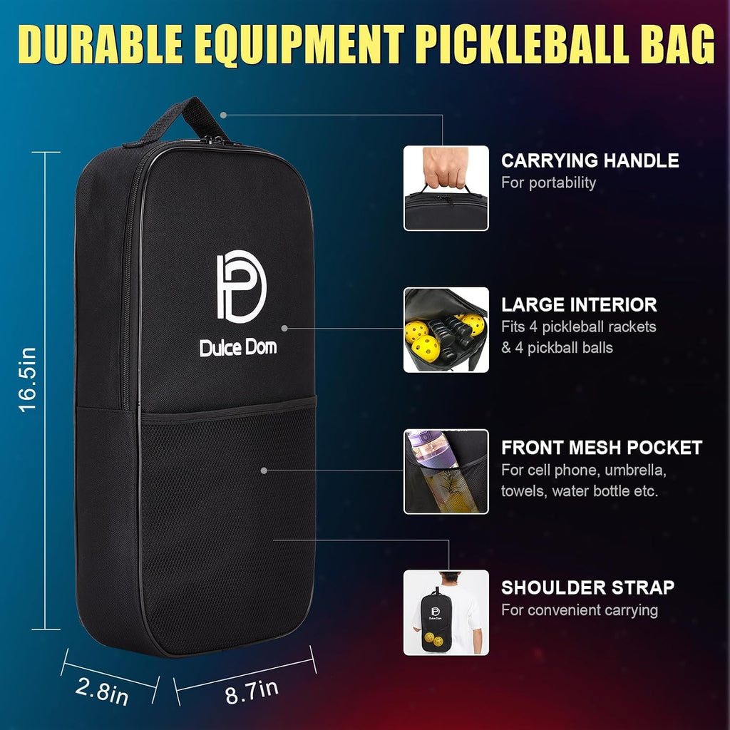 DULCE DOM Juego de 2/4 palas de pickleball - Aprobado por USAPA