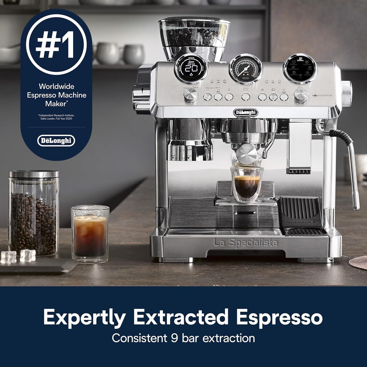 De'Longhi La Specialista Maestro - Máquina de café expreso con molinillo de