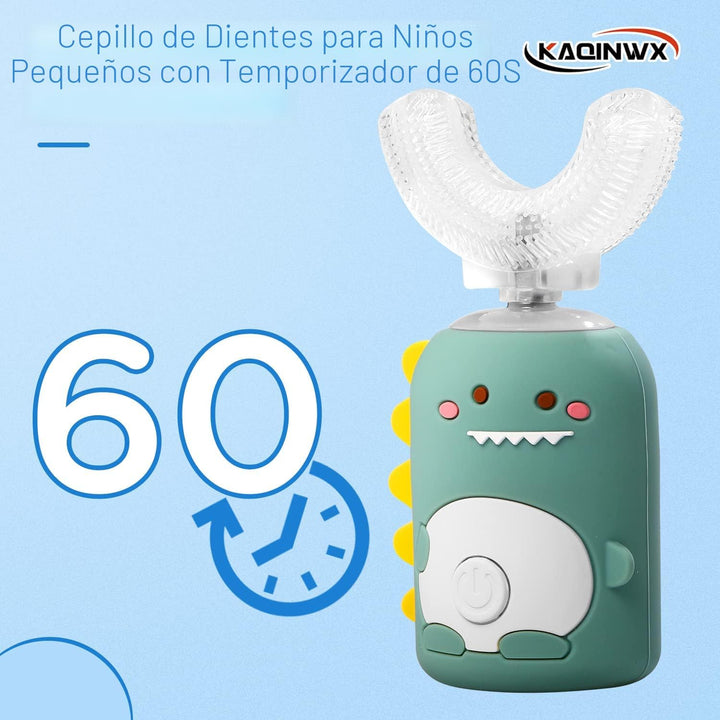 KAQINWX Cepillo de dientes eléctrico en forma de U para niños de 2...