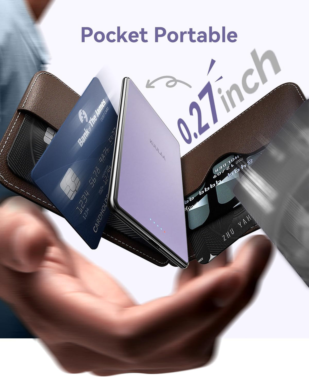 Kuulaa para MagSafe Batería Portátil 5000mAh Cargador Magnético Sli...