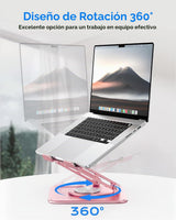 LOXP Soporte ajustable para laptop, soporte para computadora con ba...