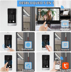 1080P con cable video puerta teléfono apartamento timbre sistema de