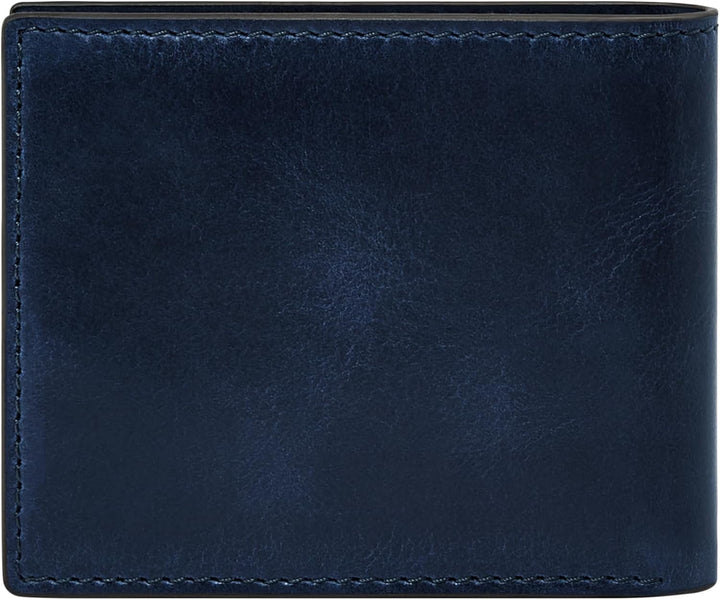 Cartera Fossil para hombre, de piel, plegable, con bloqueo RFID y v...