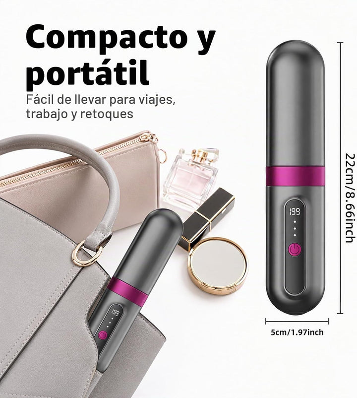 Cepillo alisador de cabello inalámbrico para mujeres, herramienta d...