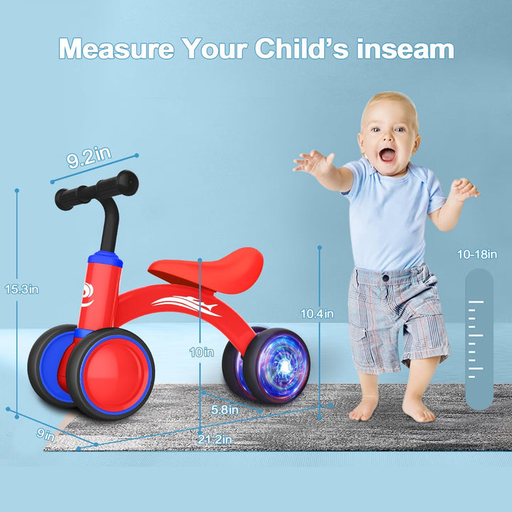 Juguetes de bicicleta de equilibrio para bebés de 1 año de edad, bi...
