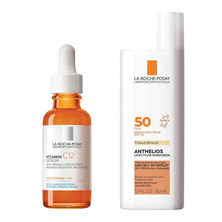 La Roche-Posay Suero puro de Vitamina C al 12% para cara con ácido...
