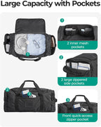 BAGSAMRT - Bolsa de lona plegable para viajes, bolsa de viaje para hombres, mochila de viaje 4 en 1, bolsa de transporte para fin de semana, Verde