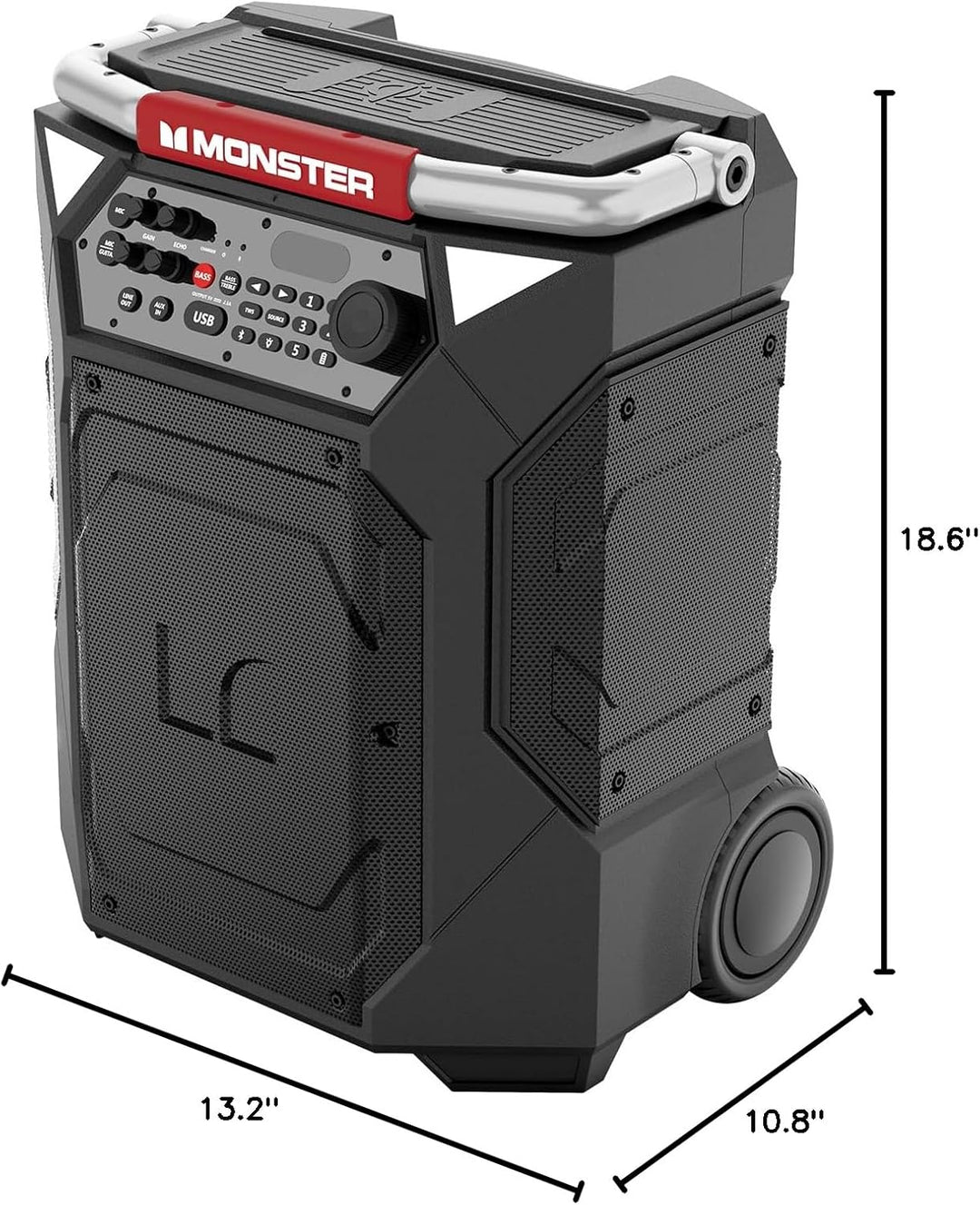 Monster Rockin' Roller 360 - Altavoz Bluetooth portátil para in...