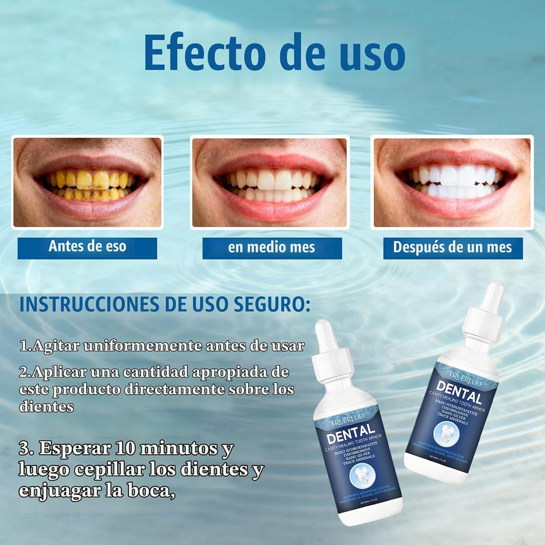 Líquido de reparación de esmalte avanzado con nanohidroxiapatita y...