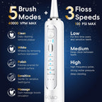 Cepillo de dientes eléctrico con hilo dental de agua, combo de cepillo de