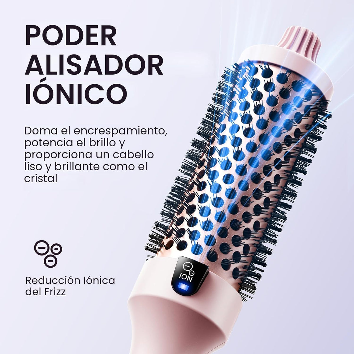 Wavytalk Cepillo térmico, cepillo redondo calentado de 1.5 pulgadas...