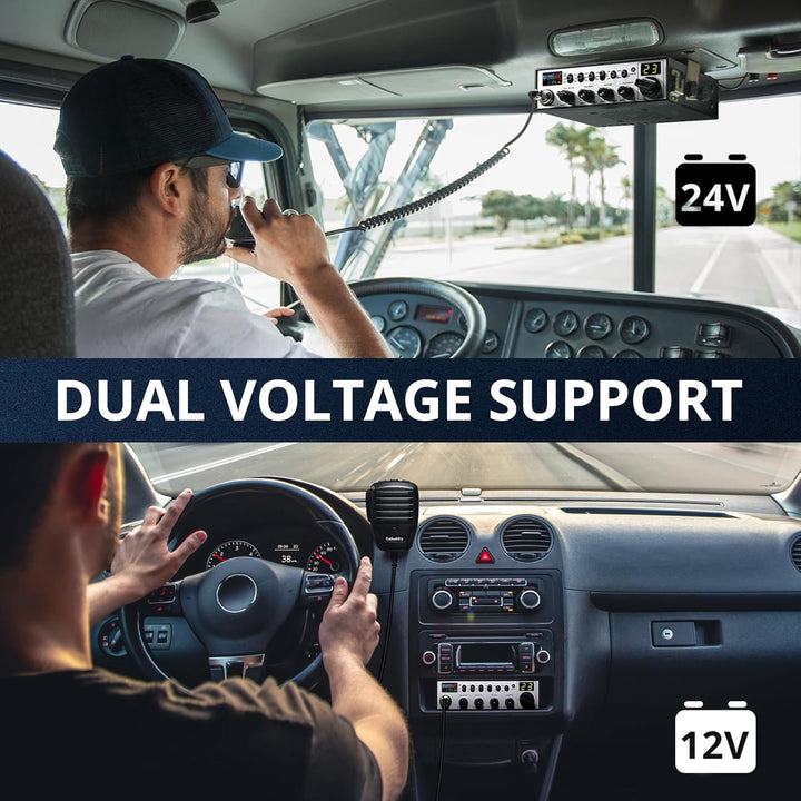 Radioddity Radio CB-900 PRO CB radio móvil AM/FM con NOAA