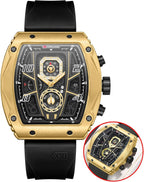 Relojes de hombre Reloj de cuarzo analógico cuadrado de lujo para