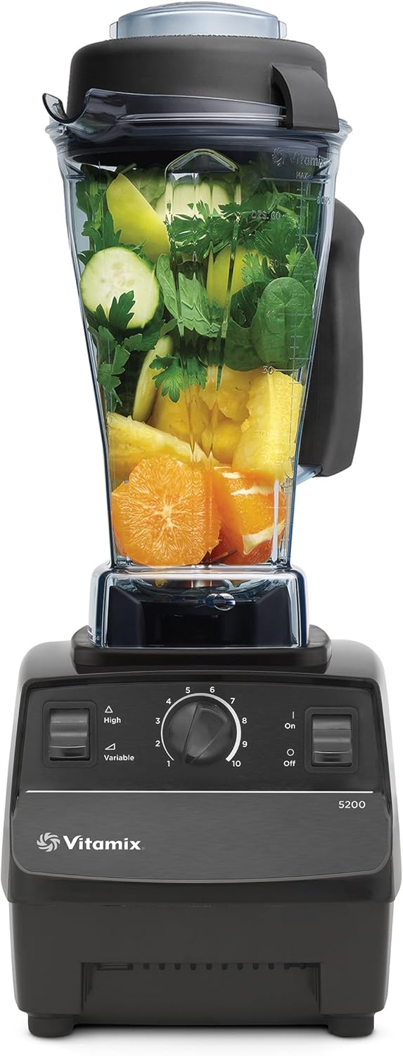 Vitamix 5200 Licuadora de grado profesional, recipiente de 64 onzas, color negro