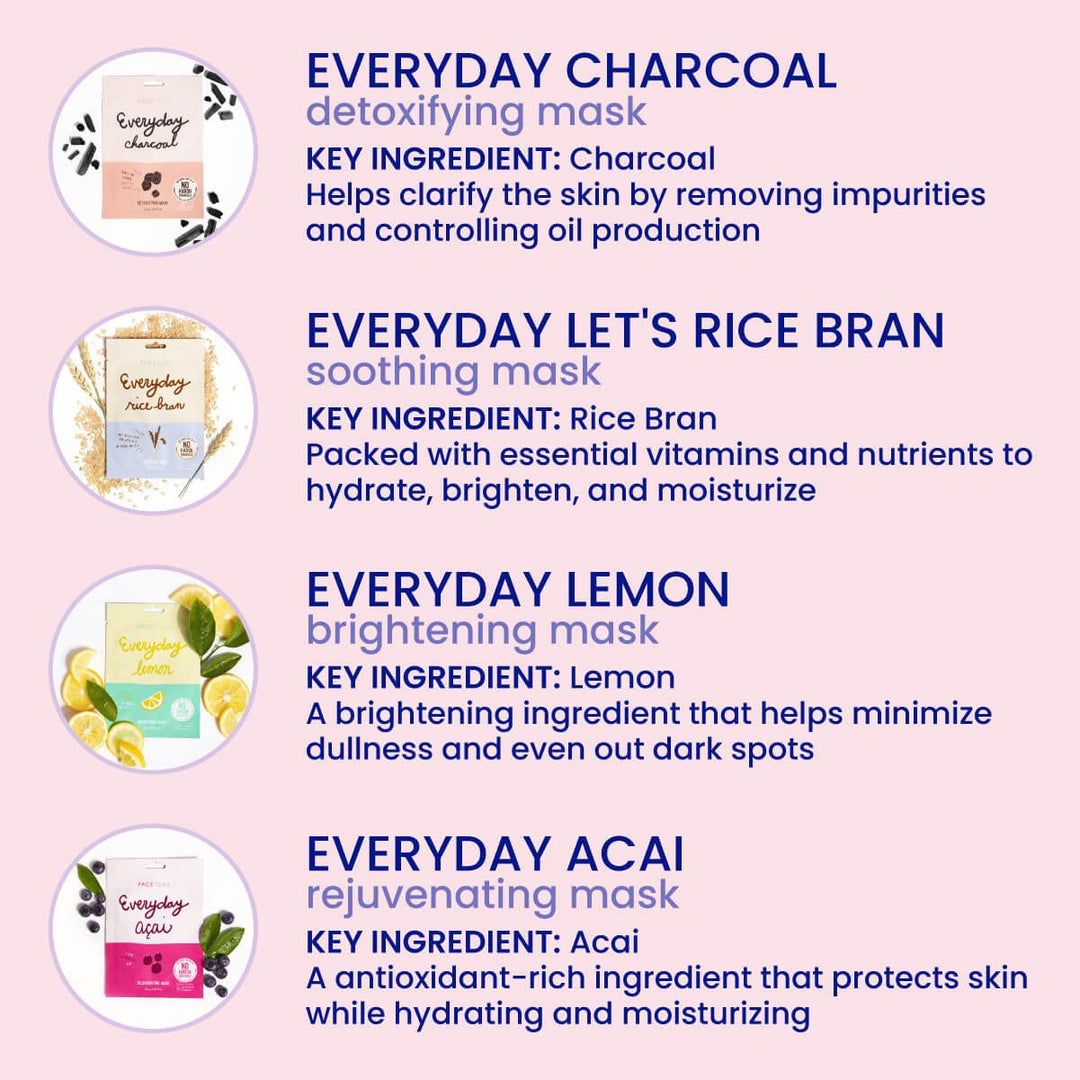 FACETORY K Beauty Mascarilla Facial para el Cuidado de la Piel - CO...
