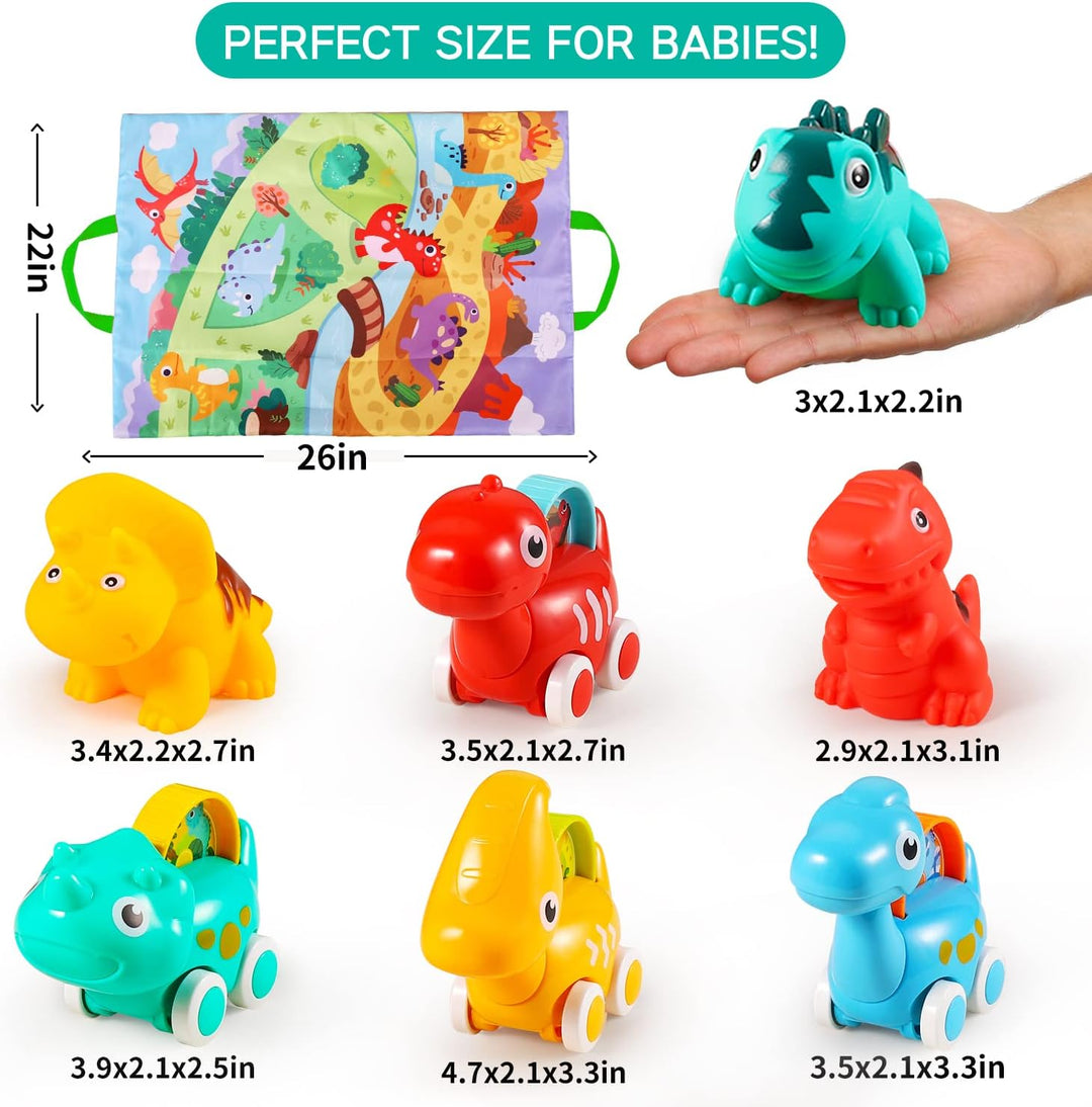 ALASOU 7 piezas de dinosaurios fantásticos juguetes para niños de 1...