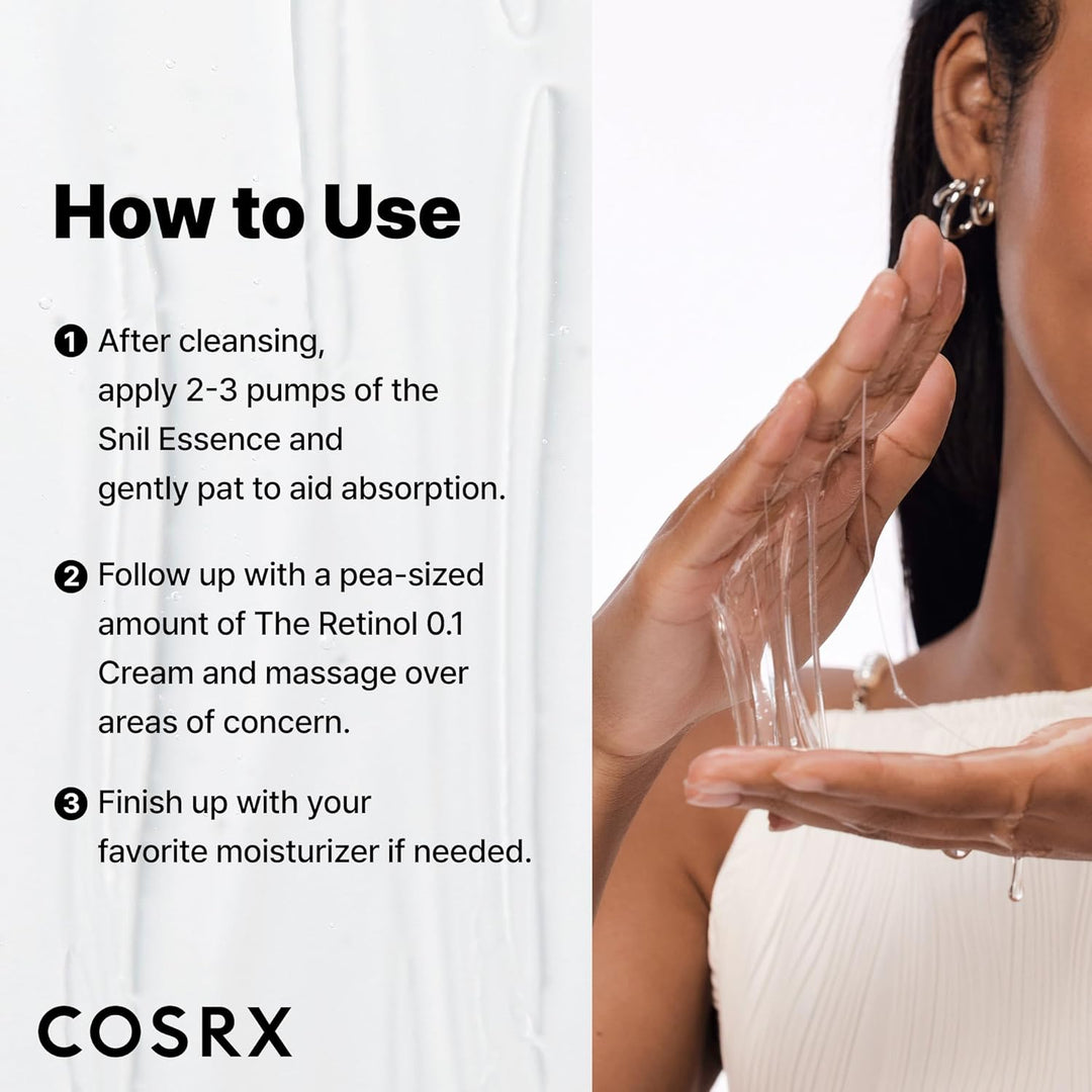 COSRX Snail 96% Mucin Power Essence 2ea y Retinol 0.1% Cream Mini S...