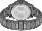 HUGO #Brave - Reloj de pulsera multifunción de acero inoxidable de 1.81 pulgadas para hombre, resistente al agua hasta 5ATM/164 ft, diseño audaz