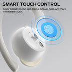 Oraolo N-Lite 216 - Auriculares inalámbricos, deportivos con ganchos para los oídos, auriculares con cancelación de ruido, graves profundos estéreo sobre auriculares de 48 horas de reproducción