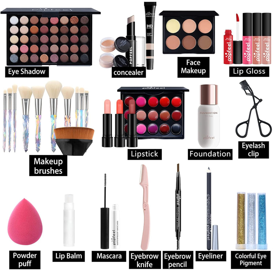 Pure Vie Juego de maquillaje sorpresa todo en uno para regalo navid...