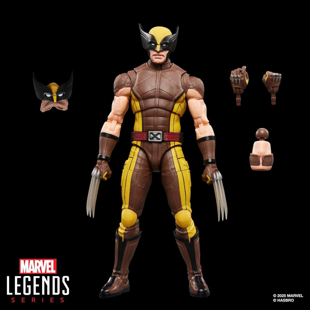 Marvel Legends Serie Wolverine (traje marrón), figura de acción