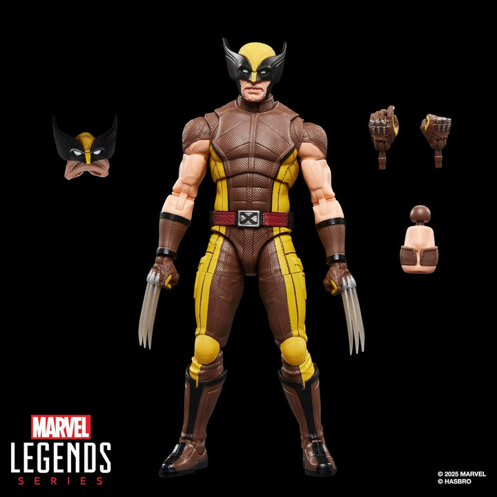 Marvel Legends Serie Wolverine (traje marrón), figura de acción de...