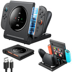 JSAUX 5-en-1 carga Dock para interruptor 2 Pro Controller & interruptor 1/2 JoyPads