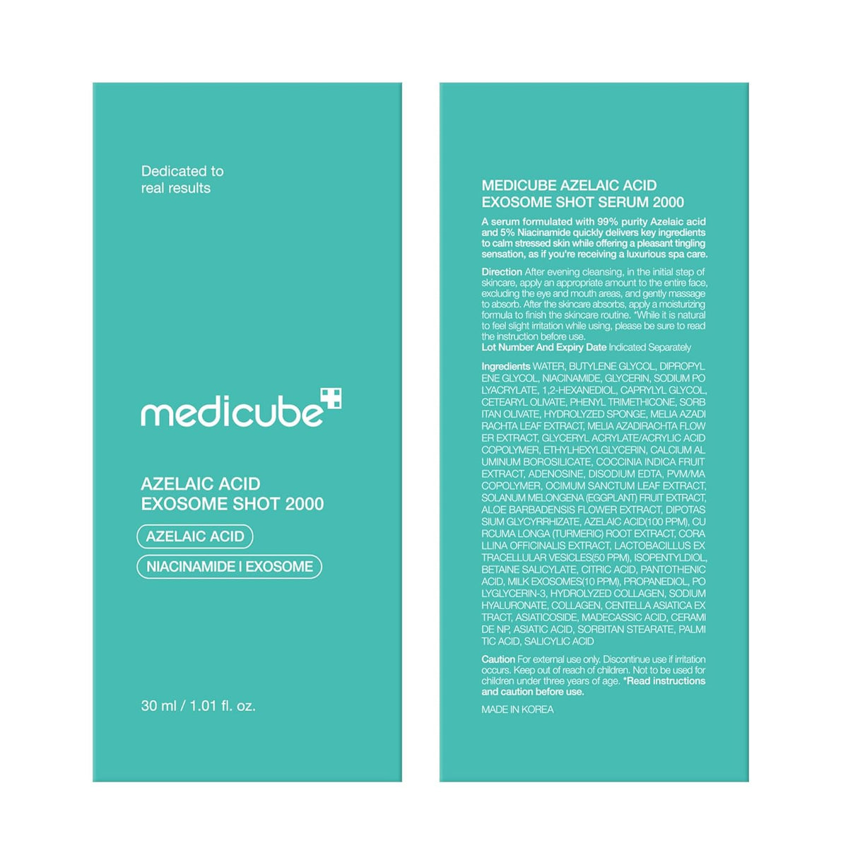 medicube Exosome Shot - Suero Facial con Ácido Azelaico 2,000 PPM E...