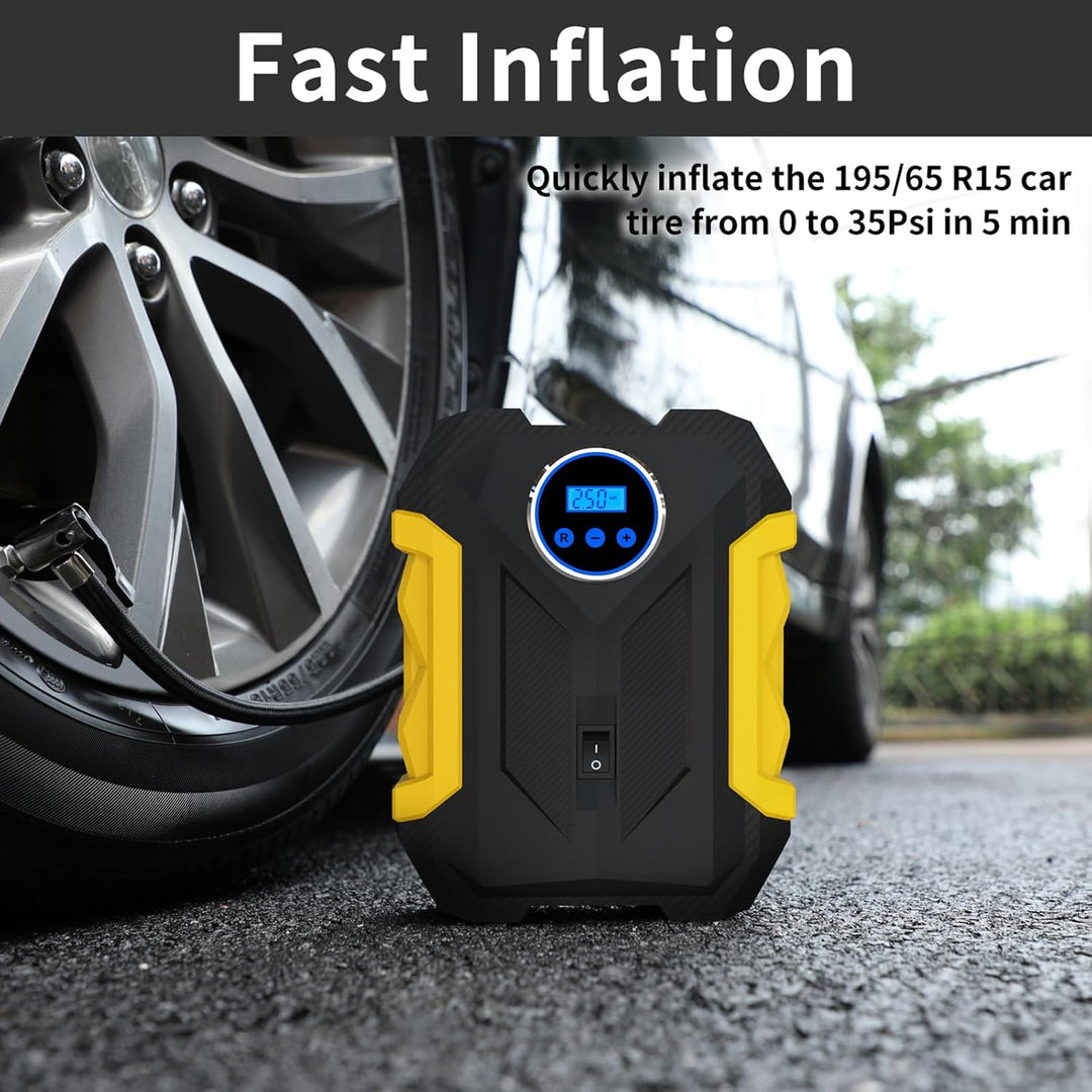 Compresor de aire digital para bomba automática de coche Inflador d...