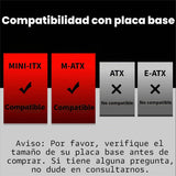 Montech AIR 100 ARGB Torre Micro-ATX con cuatro ventiladores ARGB p...