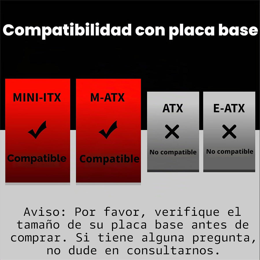 Montech AIR 100 ARGB Torre Micro-ATX con cuatro ventiladores ARGB p...