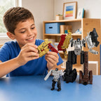 Mini robot transformador 5 en 1 para niños mayores de 6 años