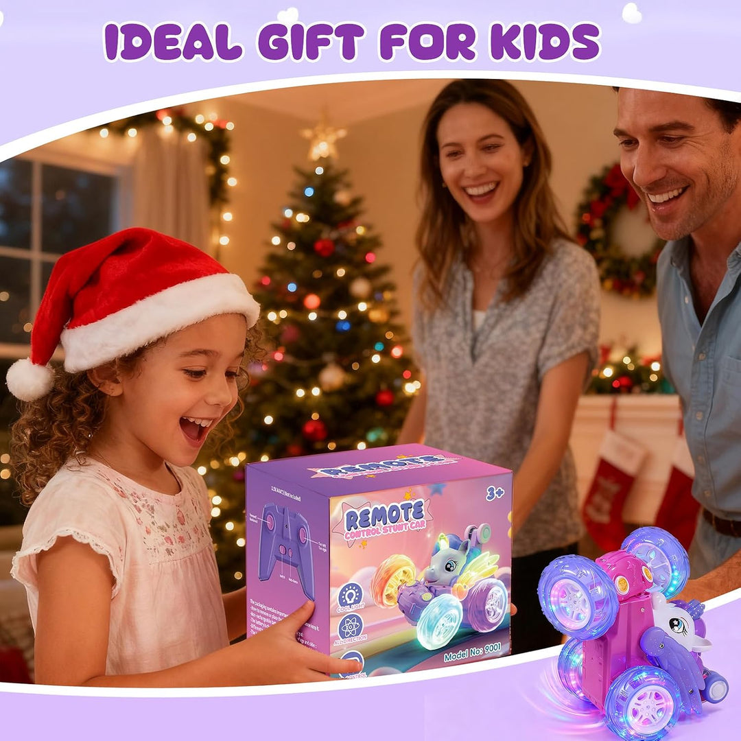 Unicorn Toys - Auto RC para niñas de 4 a 6 años, bonito juguete de...