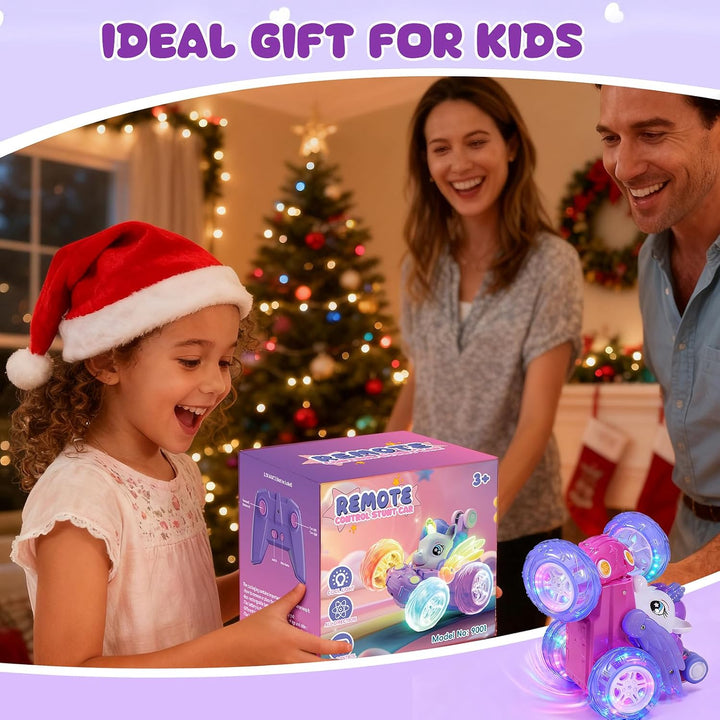 Unicorn Toys - Auto RC para niñas de 4 a 6 años, bonito juguete de...