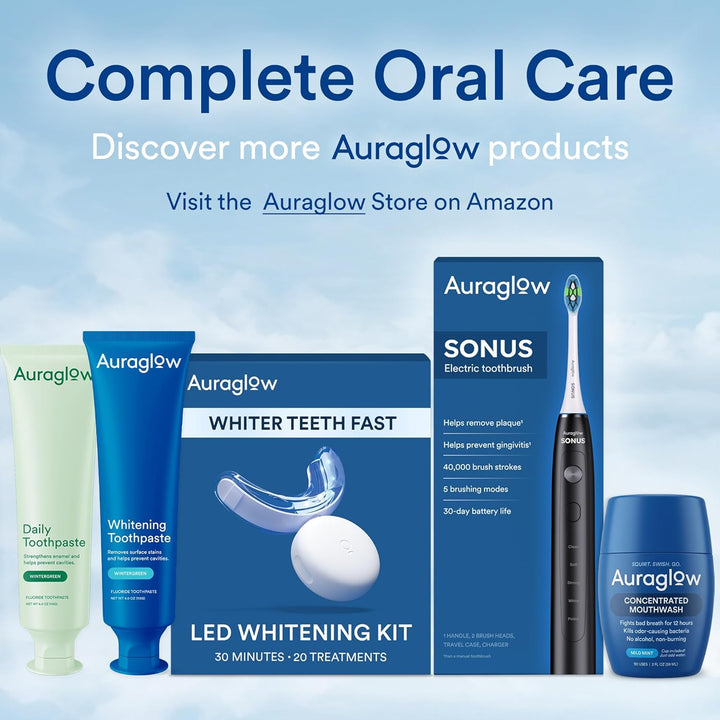 Kit de blanqueamiento dental Auraglow, luz aceleradora LED con cabl...