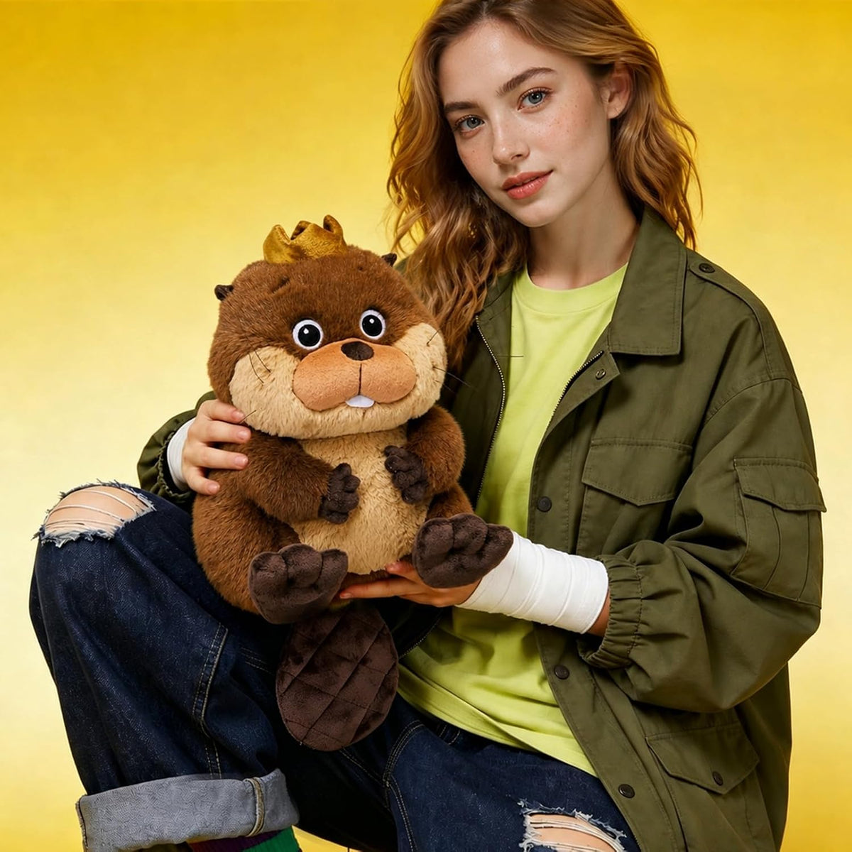 MINISO Disney Pixar Hoppers King George - Peluche de 13 pulgadas