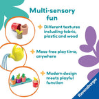 Ravensburger Juego de rompecabezas y juego de Play+ - My Little Plants - Juego de clavijas Montessori de clasificación y apilamiento de madera para niños pequeños