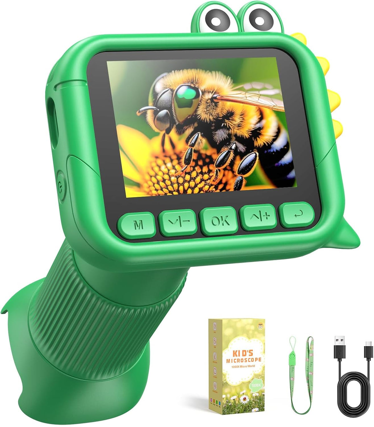 Microscopio digital 1000X para niños: pantalla HD de 2,4 "Imagen