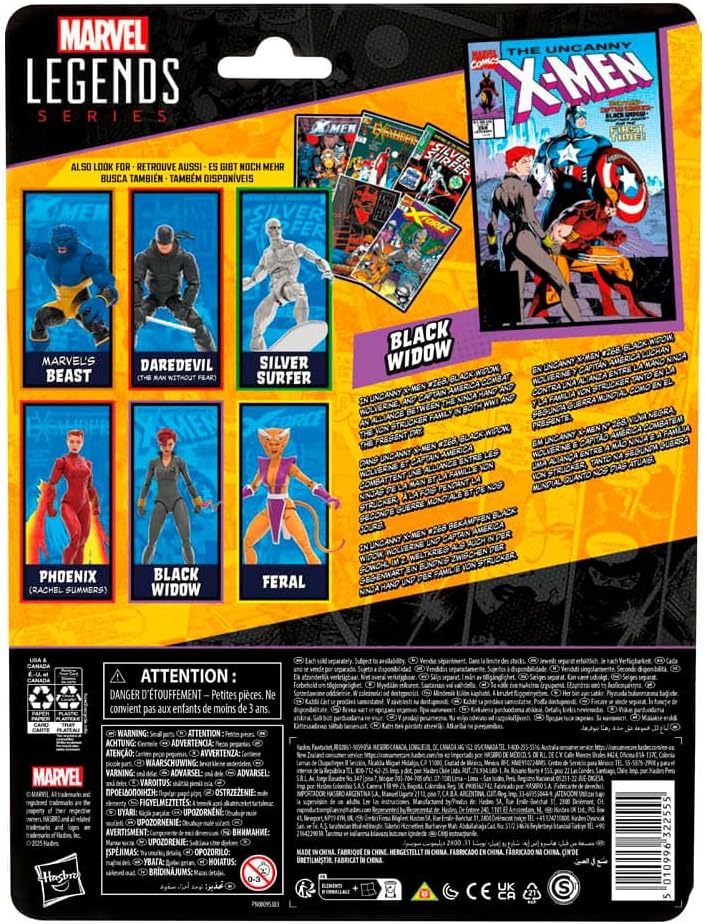 Serie Marvel Legends Viuda Negra, inspirada en Uncanny X-Men #268 (...