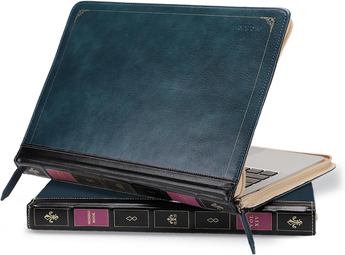 MOSISO - Funda para laptop, piel sintética, estilo vintage, para po...